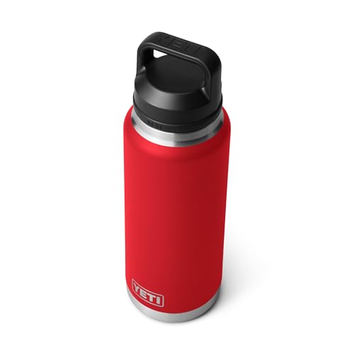 YETI Rambler 36 oz Bottle, Vacuum Insulated, Leakproof, Stainless Steel with Chug Cap - color: Rescue Red