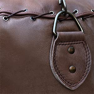 G4 Vision Antique Leather Cowhide Punch Bag Vintage Punching Bag with Boxing Gloves Punchbag Heavy Bags MMA 4ft