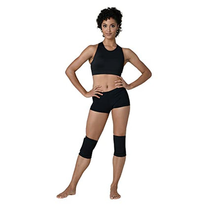 Danz N Motion Cheerleading and Dance Knee Pads - Shock Absorbing Knee Protection - color: Black, size: Medium