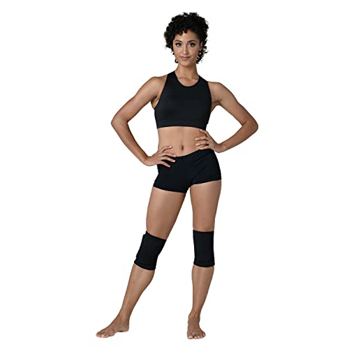 Danz N Motion Cheerleading and Dance Knee Pads - Shock Absorbing Knee Protection - color: Black, size: X-Large