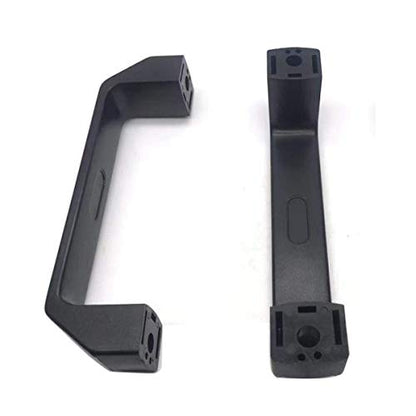 NGe 2Pcs Square Black Plastic Pull Handles 158mm Hole Centers for Door Cabinet Door Cupboard Luggage Mechanical Equipment