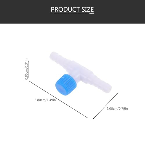 30Pcs T Shaped Aquarium Valves Compact Fish Tank Air Regulators Inline Tubing Connectors Adjustable Air Pump Control Valves for Home Aquariums
