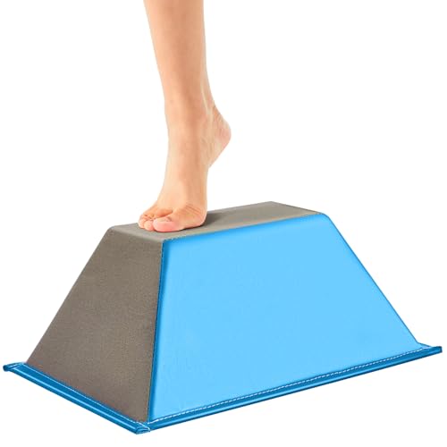 Poen Cheer Flyer Balance Stand Trainer Cheerleading Stunt Wedge | Wedge Design for Flexibility and Core Strength, Stability Training for Youth Adults, Improves Balance and Coordination Skills - color: Blue