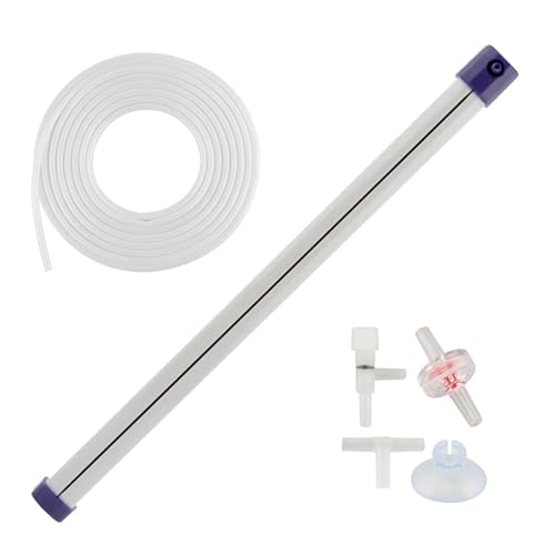13.8 Inch Aquarium Bubble Strip, Bubble Curtain Wall Aquarium Air Stone Kit, Quiet Oxygen Diffuser, Fish Tank Bubbler Decorations for Freshwater Saltwater
