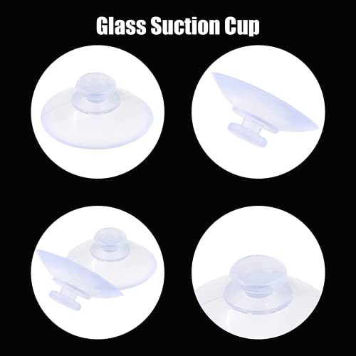 10 Pack Glass Table Suction Cups - 20mm Rubber Suckers, Anti-Collision, Desk Suction Pads - size: 20 mm