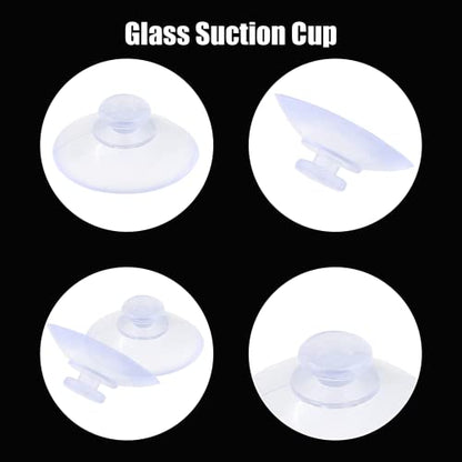 10 Pack Glass Table Suction Cups - 20mm Rubber Suckers, Anti-Collision, Desk Suction Pads - size: 20 mm