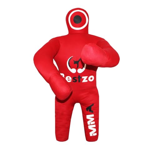 Bestzo Kids MMA Grappling Dummy - Unfilled Canvas Wrestling & BJJ Training Bag for Judo, Karate & Self Defense (48-Inch)