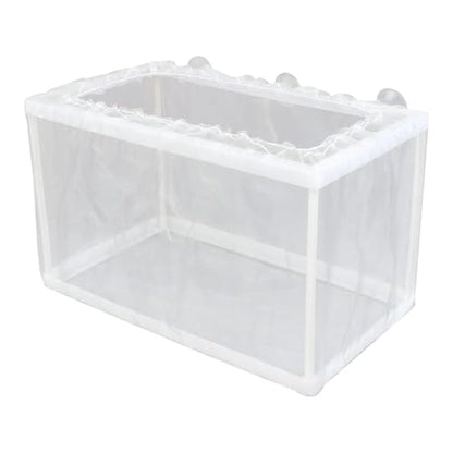 Aquarium Breeding Box - Mesh Box Fish Breeding Tanks, Aquarium Breeder Box, Fish Fry Hatchery, Juvenile Separation Net with Suction Cups, Nursery for Guppy Shrimp - color: large