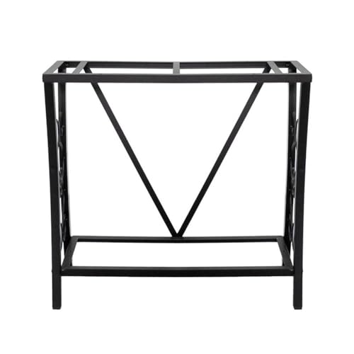 MAKLAINE Traditional Steel Aquarium Stand, 29 Gallon Capacity, Black Powder-Coated Finish, Durable Scroll Design, Easy Assembly, Home or Office Aquariums and Terrariums