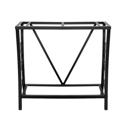 MAKLAINE Traditional Steel Aquarium Stand, 29 Gallon Capacity, Black Powder-Coated Finish, Durable Scroll Design, Easy Assembly, Home or Office Aquariums and Terrariums