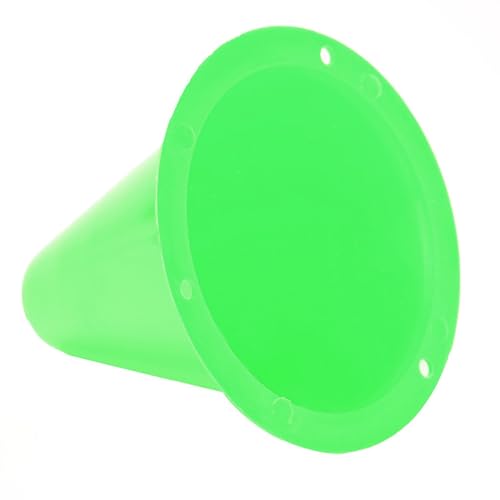 10pcs Football Cones Soccer Training Discs Football Marker Poles Flat Square Bottom Stackable for Soccer Training - color: Green