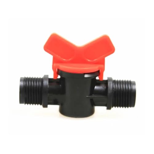 1/4" 3/8" 1/2" 3/4" 1" Male Thread Two Way Ball Valve Aquarium Garden Irrigation Connector(1/2") - size: 0.5 Inch