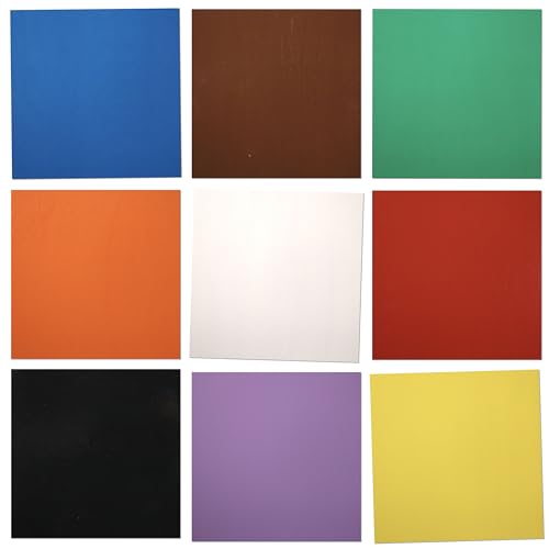 Maker Boards Colors Line of Double Sided Painted 1/16" Basswood Plywood Sheets, 12x12 inches, 1/16th and 1/8th Thickness, 17 Colors Available, Laser Safe, Diode Laser Compatible.
