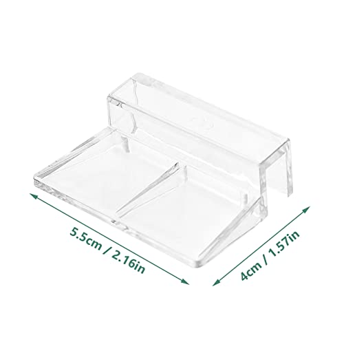 10pcs Fish Tank Cover Support Racks Transparent Acrylic Brackets for Aquarium Easy to Install Fish Tank Accessories Suitable for Covers