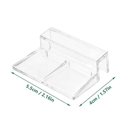 10pcs Fish Tank Cover Support Racks Transparent Acrylic Brackets for Aquarium Easy to Install Fish Tank Accessories Suitable for Covers