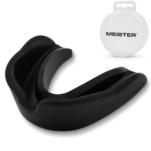 Meister Moldable Single Mouth Guard w/Case - Black - color: Black