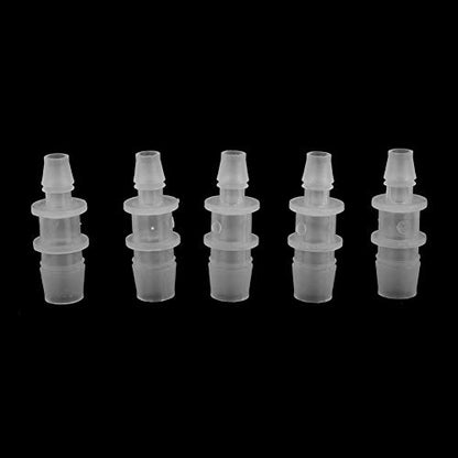 Aquarium Hose Adapter Fish Hose Converter Aquarium Tubing Pipe Connector Air Pump Hose Accessories for Aquarium Fish Water Pipe(8mm/12mm 5Pcs)