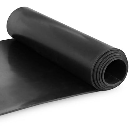 Exactly Rubber - Commercial Grade Silicone Sheet, 60A Durometer Silicone Mat, -80 to 450°F Temperature Resistant Rubber Mat, Rubber Sheet with 350% Elongation, Made in the USA, 1/16 x 9" x 12", Black - color: Black, size: 1/16 x 9 x 12