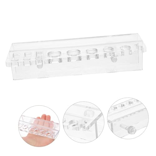 YARNOW Aquarium Storage Rack Acrylic Plant Holder for Fish Tank Tool Organizing Mount
