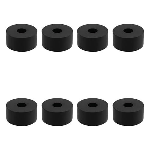 8 PCS Multi Purpose Rubber Spacer, 1-1/5" OD x 3/8" ID x 3/5" Thickness Rubber Washers for Screws, Anti Vibration Pads for Bolts, Car, Boat, Home (30 * 10 * 15mm) - size: 1-1/5" OD x 3/8" ID x 3/5" Thickness