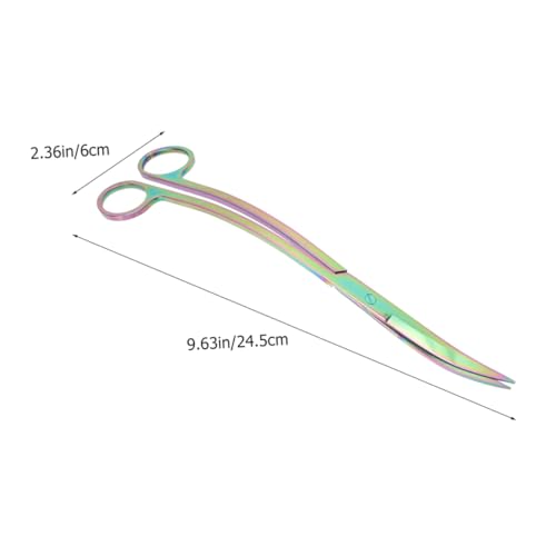 VICASKY Stainless Steel Aquatic Plant Scissors 1 Piece Precision Trimming Tools for Aquariums for Aquascaping and Aquarium Plant Maintenance