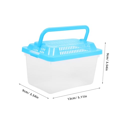 FRCOLOR 2pcs Plastic Fish Acclimation Box Turtle Tank Reptile Tortoise Aquarium Mini Hamster Cage Climbing Pet Container