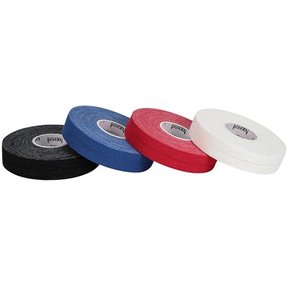 Bighorn Athletics Finger Tape, 0.3" x 45', 8 Rolls, Black/Blue/Red/White - color: Black, Blue, Red, White, size: 0.3-Inch