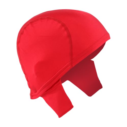 Matman USA, Wrestling Hair Cap, Hair Cover, w/Loops, Sizes for Adults and Youth - color: Red, size: Youth