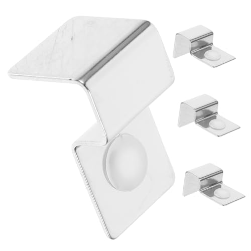 Kisangel Quick-Install Aquarium Lid Support Stainless Steel Clips for Glass Tank Cover 10mm