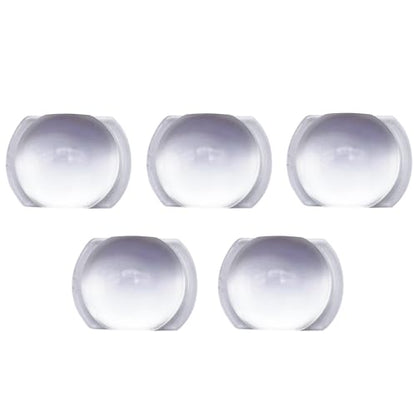 Double Convex Lens - 26mm Diameter, 8mm Focal Length, Optical biconvex Lens for Physics Experiments, Photography, Magnifying, and DIY Projects - Pack of 5pcs (26mm x 19mm xF8) - size: 26mm x 19mm xF8