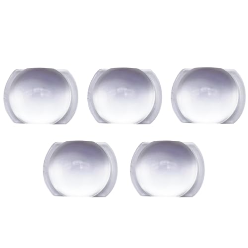 Double Convex Lens - 26mm Diameter, 8mm Focal Length, Optical biconvex Lens for Physics Experiments, Photography, Magnifying, and DIY Projects - Pack of 5pcs (26mm x 19mm xF8) - size: 26mm x 19mm xF8