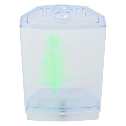 Mini Fish Breeding Box Acrylic Isolation Tank with Dirt Groove for Aquarium Fish Observation and Protection (Single)