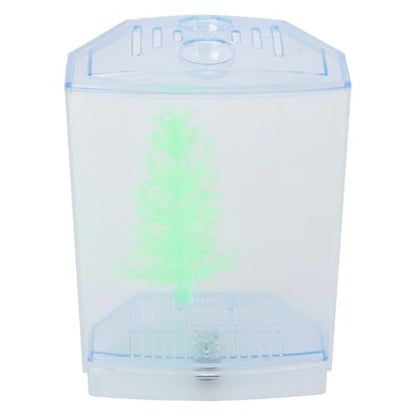 Mini Fish Breeding Box Acrylic Isolation Tank with Dirt Groove for Aquarium Fish Observation and Protection (Single)