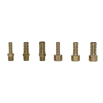 Garden Plumbing Hose Adapter Brass 1/8" Female/Male Thread To 6/8/10mm Pagoda Connector Aquarium Adapter Water Hose Connector Gas Soft Tube (Color : Grey)