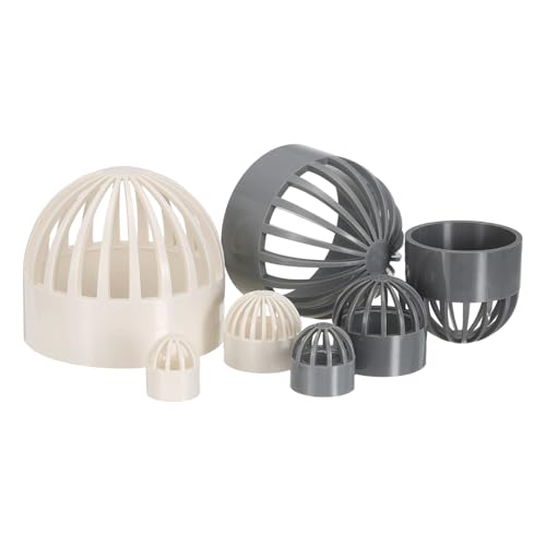 PATIKIL 3 Inch (75mm) Fish Cover Permeable Cap, 4 Pcs PVC Breathable Cap Aquarium Guard Fish Tank Intake Cover, White - color: White, size: 3Inch(75mm)