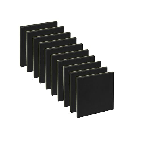 Neoprene Foam Pad - Anti Vibration Pad with Adhesive - Vibration Damper Pads- Anti Vibration Mat- 10pcs 6 * 6 1/4 inch
