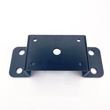 4 PCS Fit 2''x4'' Heavy Duty Trailer Stake Pocket Brackets, for Wood Lumber Uprights or Steel Stake Posts Holes for Mounting Flat Beds and Trucks, Black