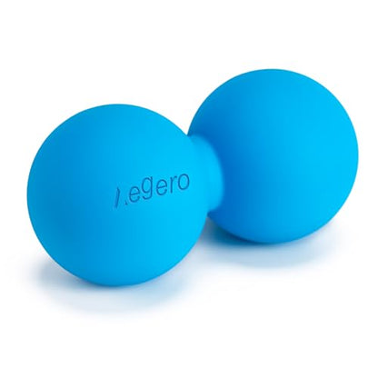 Aegero Peanut Massage Ball-Double Lacrosse Massage Ball (Blue Firm Ball) | Mobility Ball for Myofascial Release,Yoga Therapy,Trigger Point Therapy ,Muscle Knots and Acupoint Massage - color: Blue