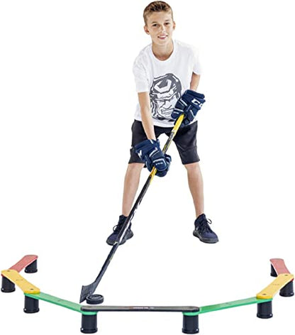 Hockey Revolution Lightweight Stickhandling Training Aid, Equipment for Puck Control, Reaction Time and Coordination - style: MY ENEMY LIT