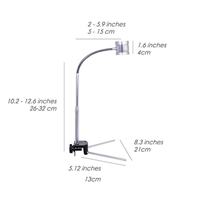 2 in 1 Full Spectrum Clip-On Aquarium Plant Grow Light, Freestanding Freshwater Fish Tank LED Light, 5Watts