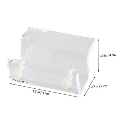 4pcs Acrylic Fish Tank Cover Holder Bracket for Open Aquariums Support Tool for Turtle Tanks and Pet Containers Stable and Design