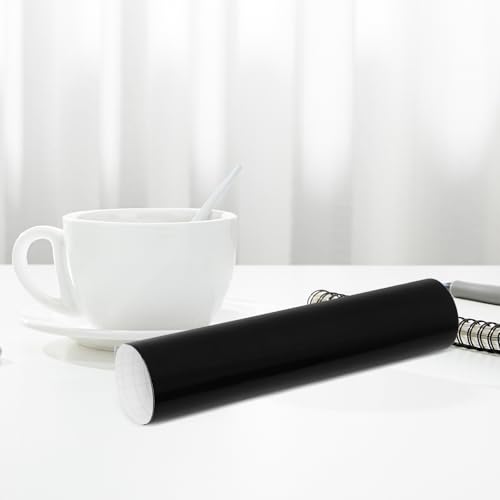 Matte Black Self-Adhesive PVC Vinyl Sheet for Craft Cutting Machines, Waterproof Permanent Vinyl Roll 30cm X 50cm for DIY Stickers, Decals, Aquarium Background and Scrapbooking