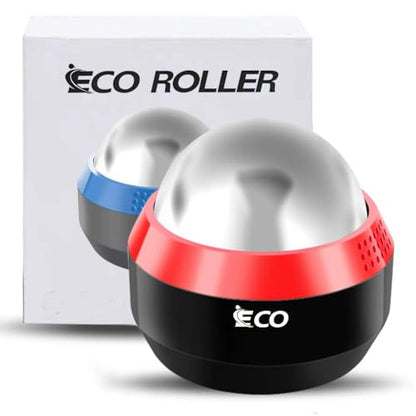 iECO Massage Ice Roller Ball Cold & Heat Therapy Plantar Fasciitis Roller - color: Black & Red