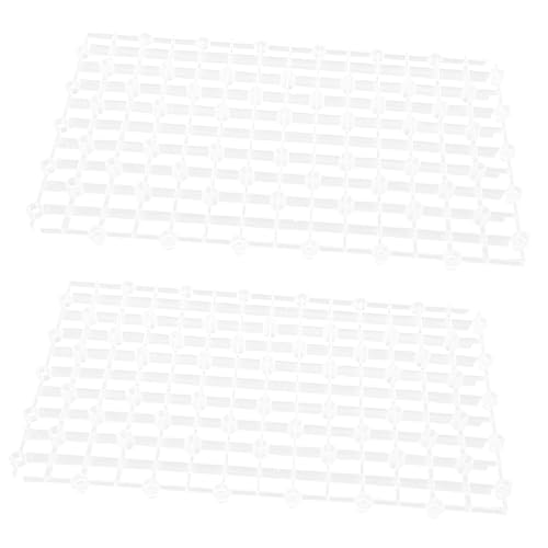 Kisangel 2pcs Aquarium Plate Transparent Tank Divider for Gravel Filtering Wear-Resistant and Easy Installation for Fish Tanks and Aquatic Environments