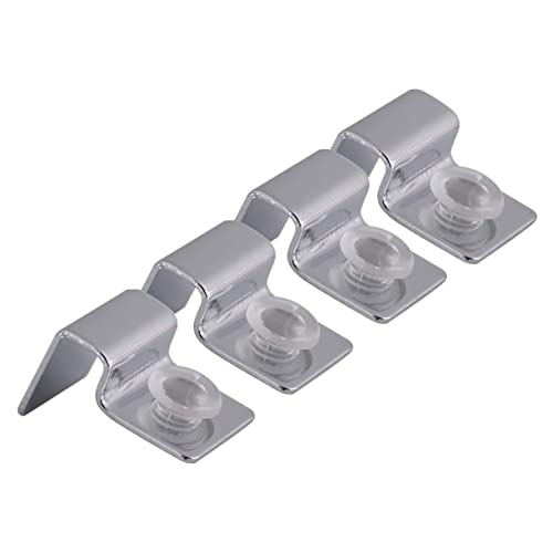 Happyyami 4pcs Fish Tank Glass Cover Clips Fish Tank Glass Cover Holder Glass Holder Glass Stand Stainless Steel Fish Tank Cover Holder Aquarium Glass Cover Support Acrylic Bracket