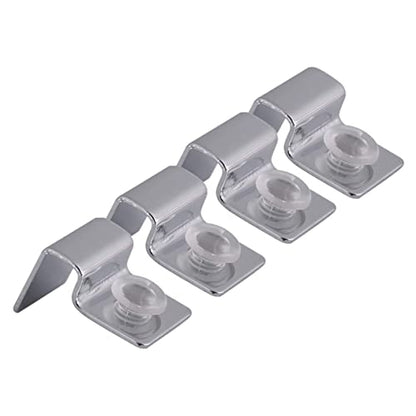 Happyyami 4pcs Fish Tank Glass Cover Clips Fish Tank Glass Cover Holder Glass Holder Glass Stand Stainless Steel Fish Tank Cover Holder Aquarium Glass Cover Support Acrylic Bracket