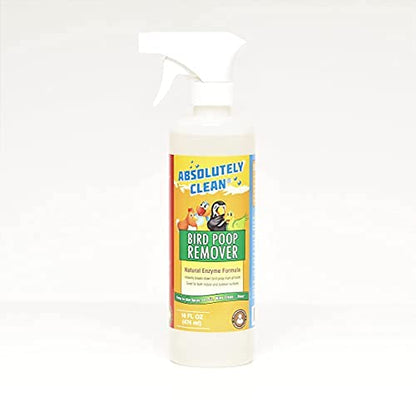 Amazing Bird Poop Cleaner Spray - Just Spray/Wipe - Safely & Easily Removes Bird Messes - Use Indoor/Outdoor - Made in The USA