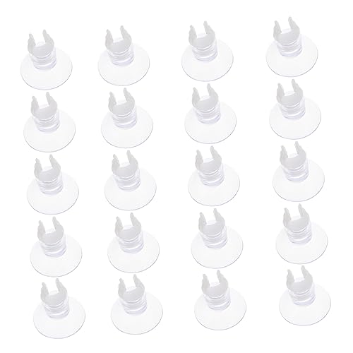 20pcs Plastic Oxygen Hose Suction Cup Fish Tank Oxygen Fixing Oxygen Pump Suction Cup Holder