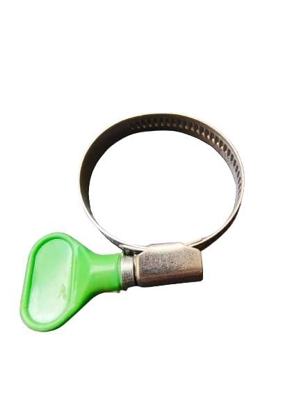 PondH2o Pond Hose Water Garden Stainless Steel Smooth Band Clamps 1 1/4 Inch (32mm) VALUE 4 Pack | EZ Tighten Turning Knob No Tools Required, Adjustable Clamp for Aquatic Tubing