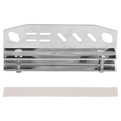 BRRNOO Aquarium Plant Holder, Aquascaping Tools Stainless Steel Grass Tool Rack Fish Tank Accessory Organizer Saltwater Aquarium Accessories Storage Rack for Tweezers and Scissors 5.9x2.4in